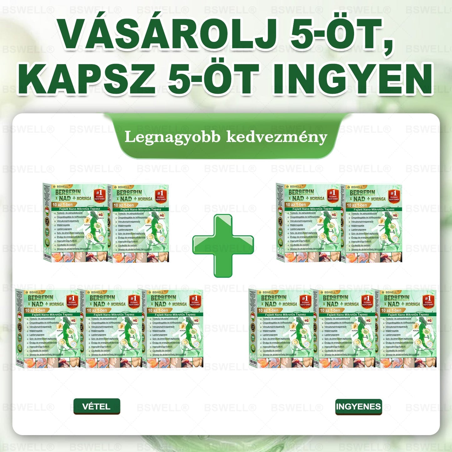 ✨✨✨✨BSWELL® Nano mikrotűs karcsúsító tapasz (Csak naponta egyszer, látható változások 28 nap alatt) ✅ Elhízás, szív- és érrendszeri egészség, cukorbetegség, alvási apnoe, bélrendszer egészsége, ízületi problémák és még sok más