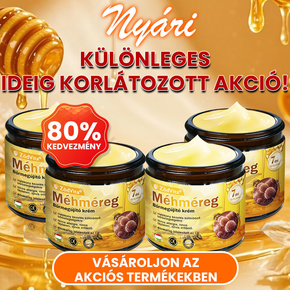✨✨✨✨ ZödVita® Méhméreg Bőr Helyreállító Krém 🔥 Természetes Öregedésgátló, Feszesíti a Bőrt, Csökkenti a Ráncokat– 50ml