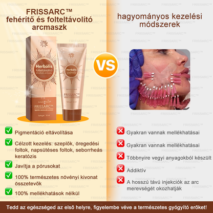 👩‍⚕️👩‍⚕️𝐅𝐑𝐈𝐒𝐒𝐀𝐑𝐂™ Fehérítő És Folteltávolító Arcmaszk | Természetes összetevők tartósan eltüntetik a foltokat, szeplőket és napfoltokat🔥