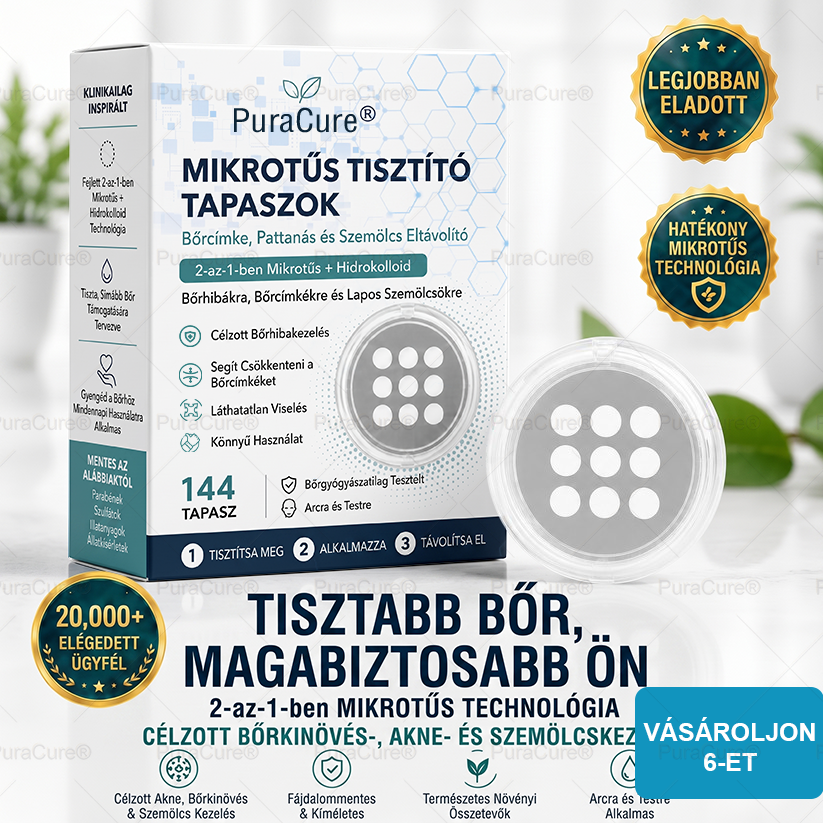 ✨✨ 2 az 1-ben mikrotűs és hidrokolloid tapasz🍀 | Kiálló anyajegyek, aknék, lapos szemölcsök és bőrnövedékek eltávolítására | Segít csökkenteni a ráncokat, hegeket és bőrhibákat | Láthatatlan tapasz az arcra és testre