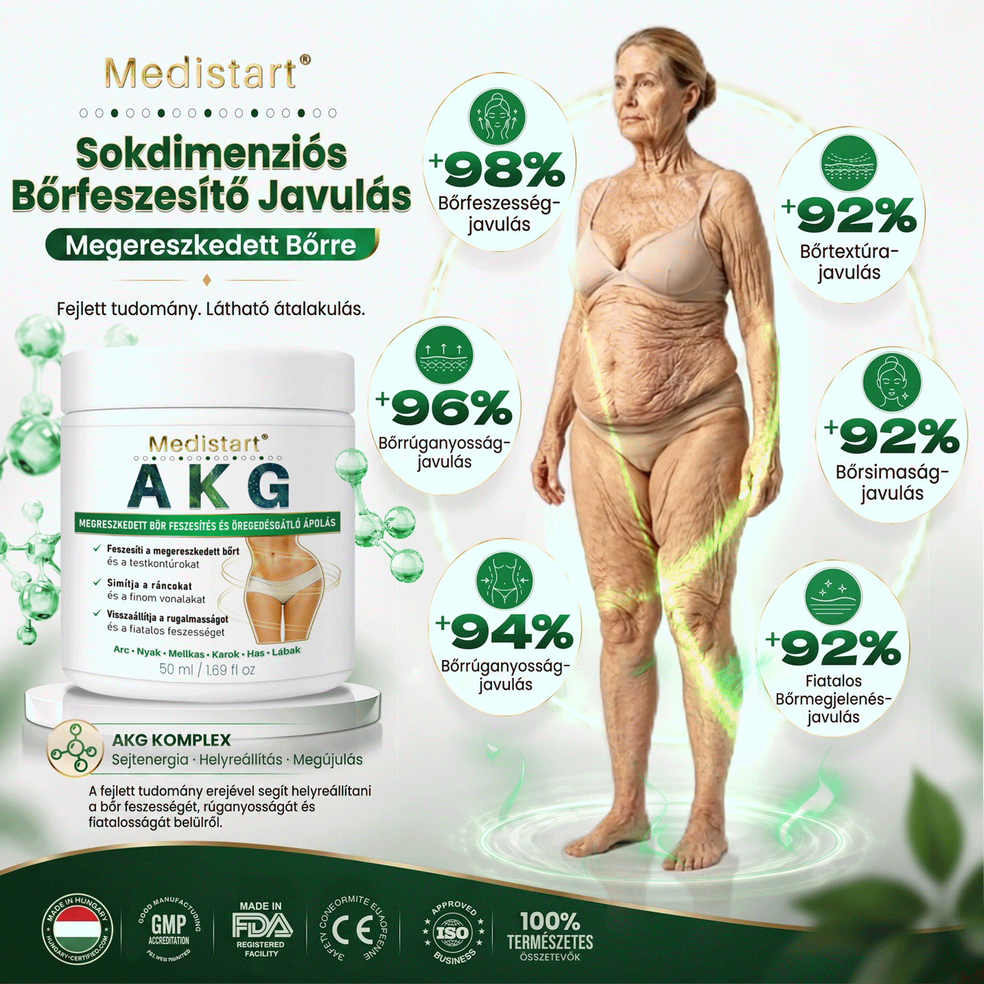 🔥🔥🔥🔥Medistart® AKG BŐRFESZESÍTŐ & ÖREGEDÉS ELLENI ÁPOLÁS