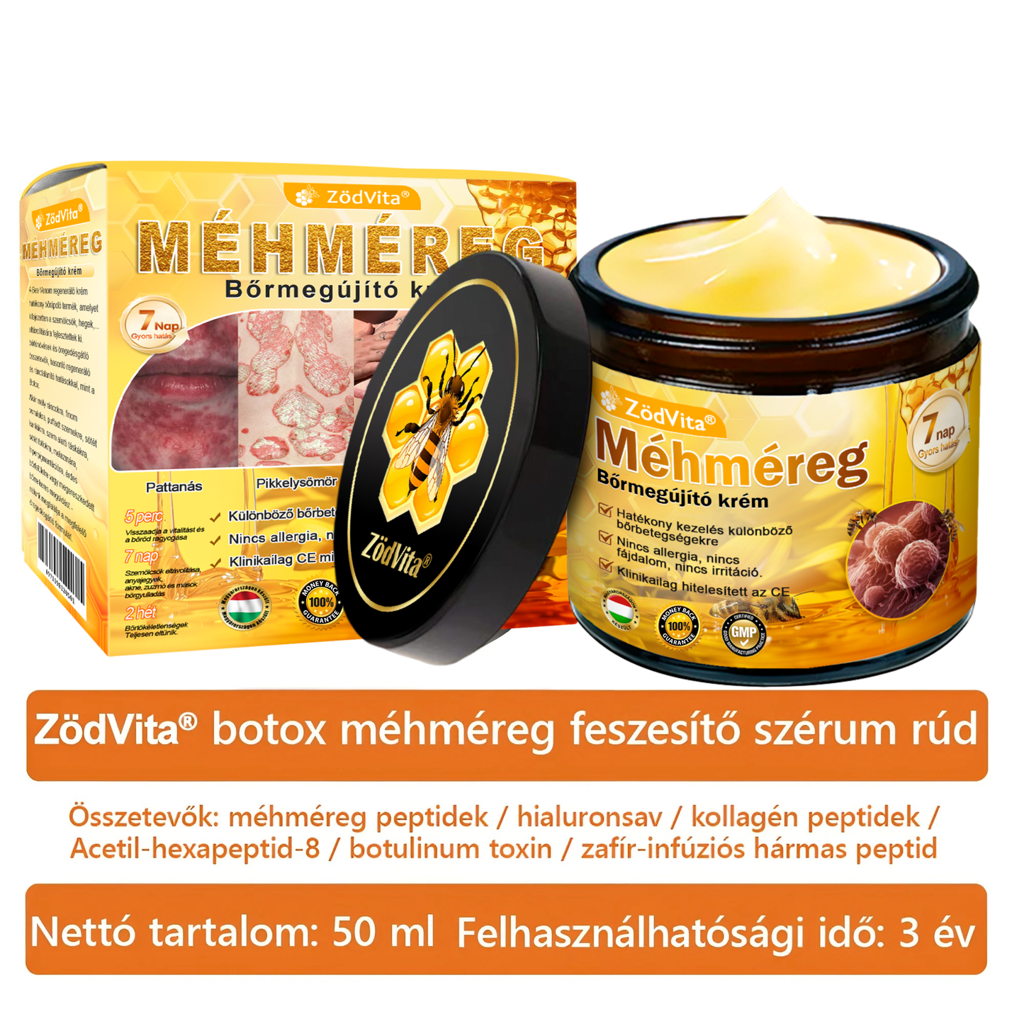 🔥 ZödVita® Méhméreg Bőr Helyreállító Krém 🔥 Magyar fejlesztés, magyarországi gyártás és szállítás