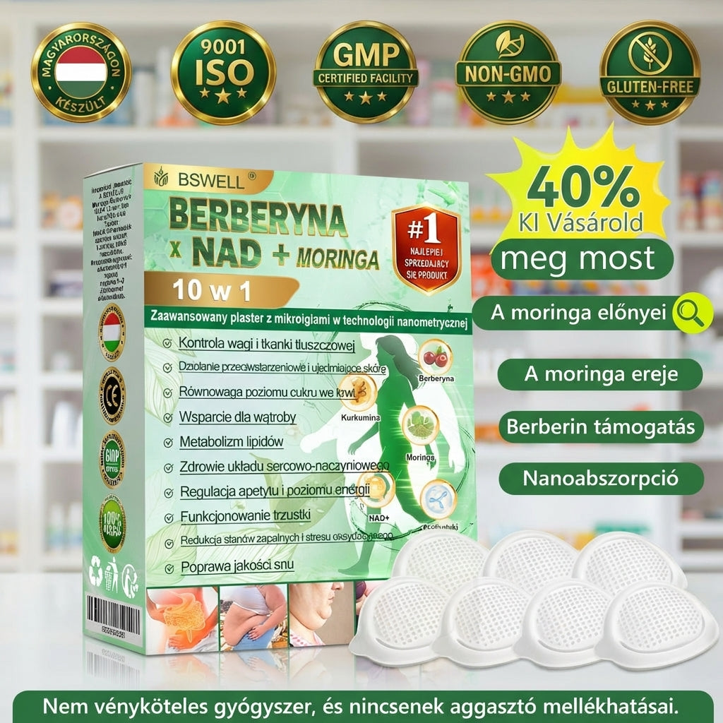 🔥🔥🩺BSWELL® Nano mikrotűs karcsúsító tapasz (Naponta csak egyszer, 28 nap alatt látható változások ✅ Elhízás, szív- és érrendszeri egészség, cukorbetegség, alvási apnoe, bélrendszeri egészség, ízületi problémák és még sok más támogatására)