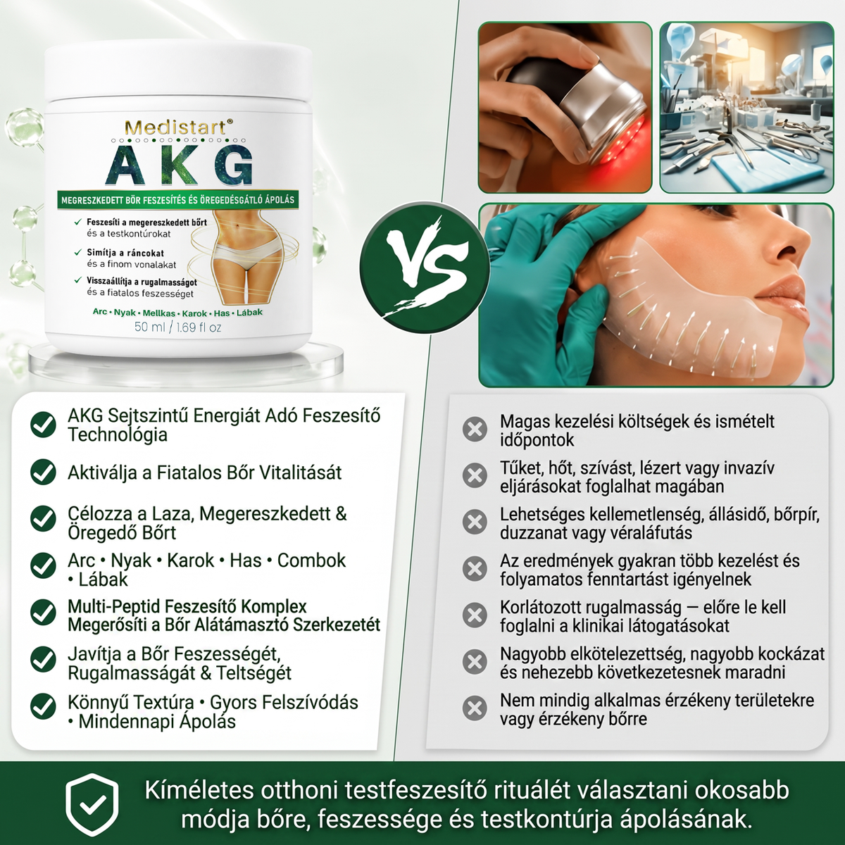 🔥🔥🔥🔥Medistart® AKG BŐRFESZESÍTŐ & ÖREGEDÉS ELLENI ÁPOLÁS