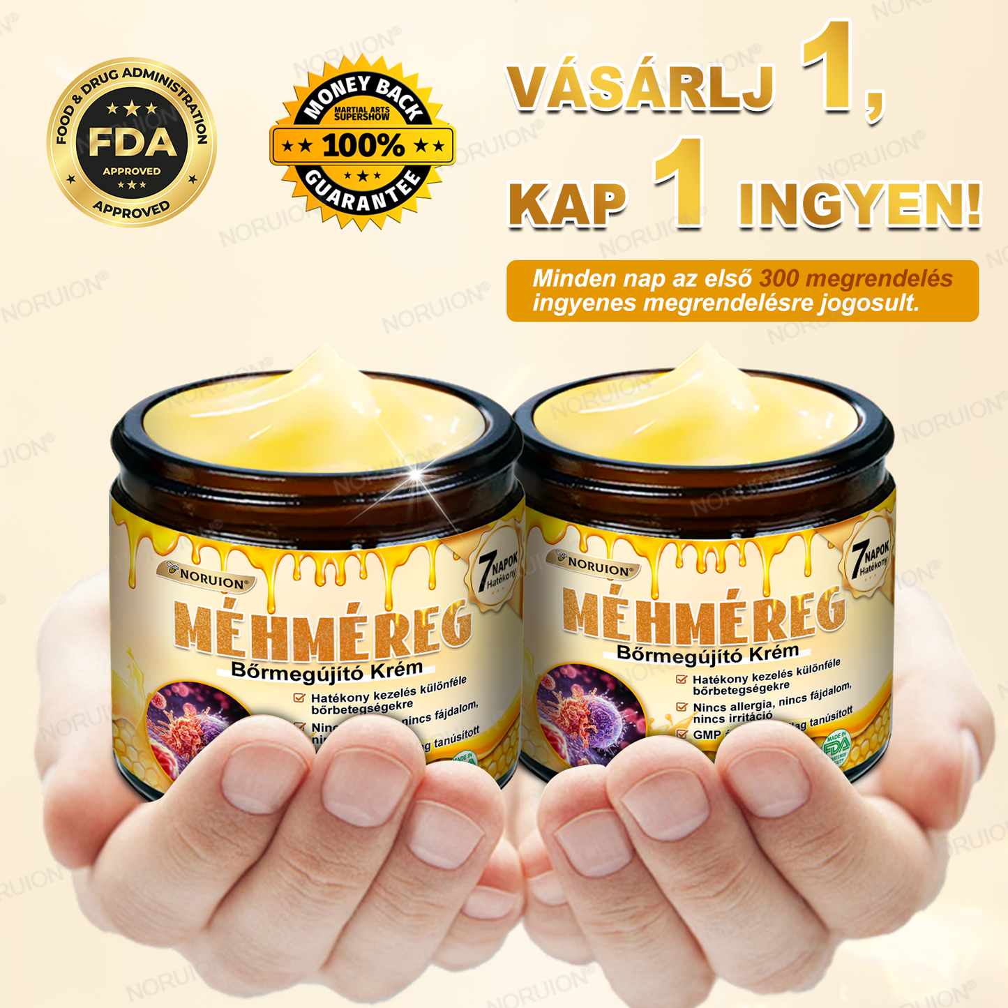 ✨✨FDA által jóváhagyva: 𝐍𝐎𝐑𝐔𝐈𝐎𝐍® 𝐌é𝐡𝐦é𝐫𝐞𝐠 𝐁ő𝐫𝐦𝐞𝐠ú𝐣í𝐭ó 𝐊𝐫é𝐦 — 🔥𝐊𝐨𝐫𝐥á𝐭𝐨𝐳𝐨𝐭𝐭 𝐢𝐝𝐞𝐢𝐠 𝟕𝟎% 𝐤𝐞𝐝𝐯𝐞𝐳𝐦é𝐧𝐲🔥