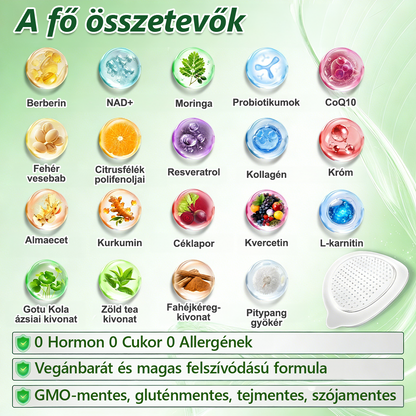 ✨Magyarországi hivatalos áruház 🇭🇺 | Kkio®Moringa·Berberine × NAD+ 10 az 1-ben nano mikrotűs tapasz – mindennapi használatra, 7 napon belül látható eredményekkel ✅ a testsúlyra, a bőrre, a cukorbetegségre és az ízületek egészségére 🗽