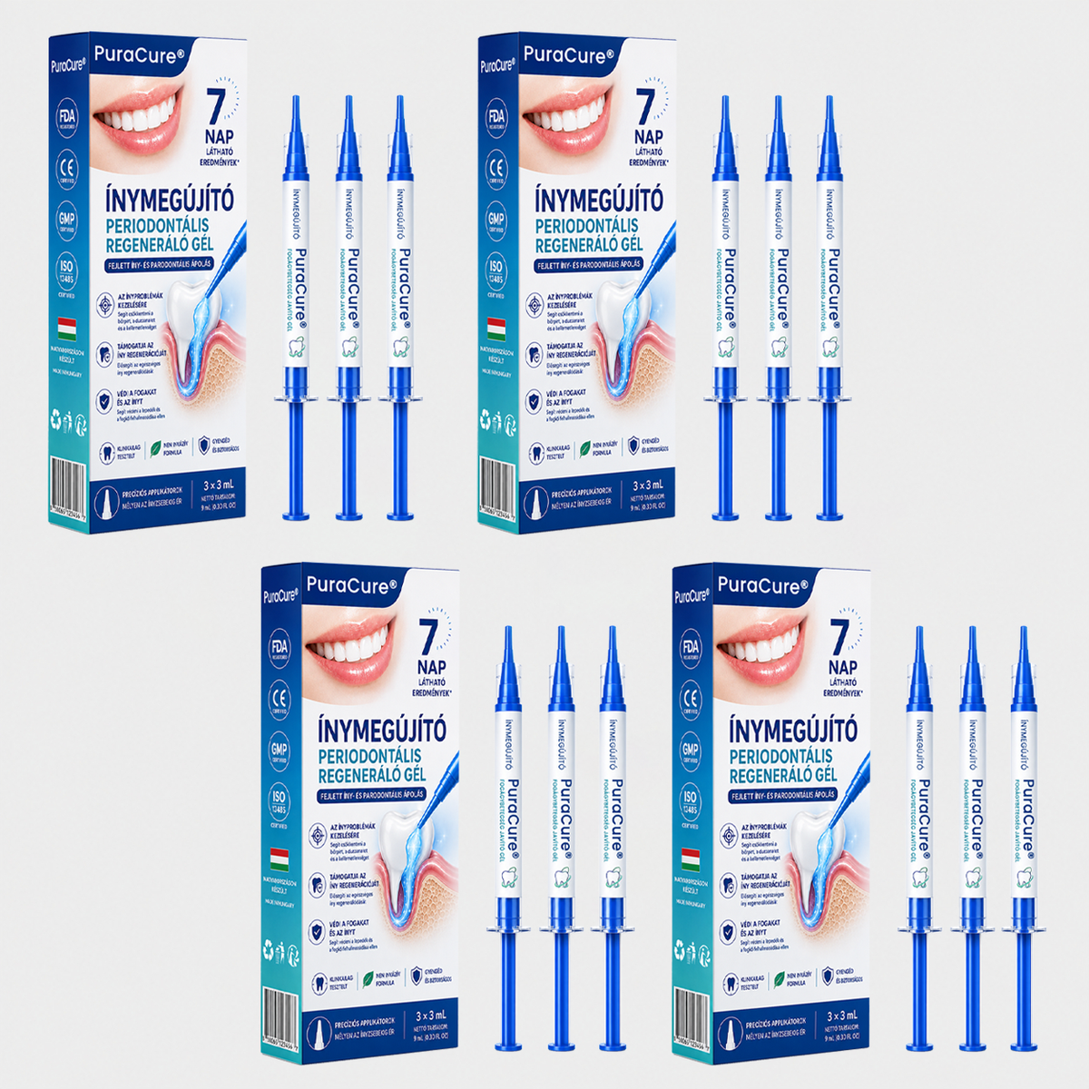 🇭🇺👨‍⚕️👨‍⚕️✅🦷 PuraCure® ÍNYMEGÚJÍTÓ – Parodontális helyreállító gél🧂