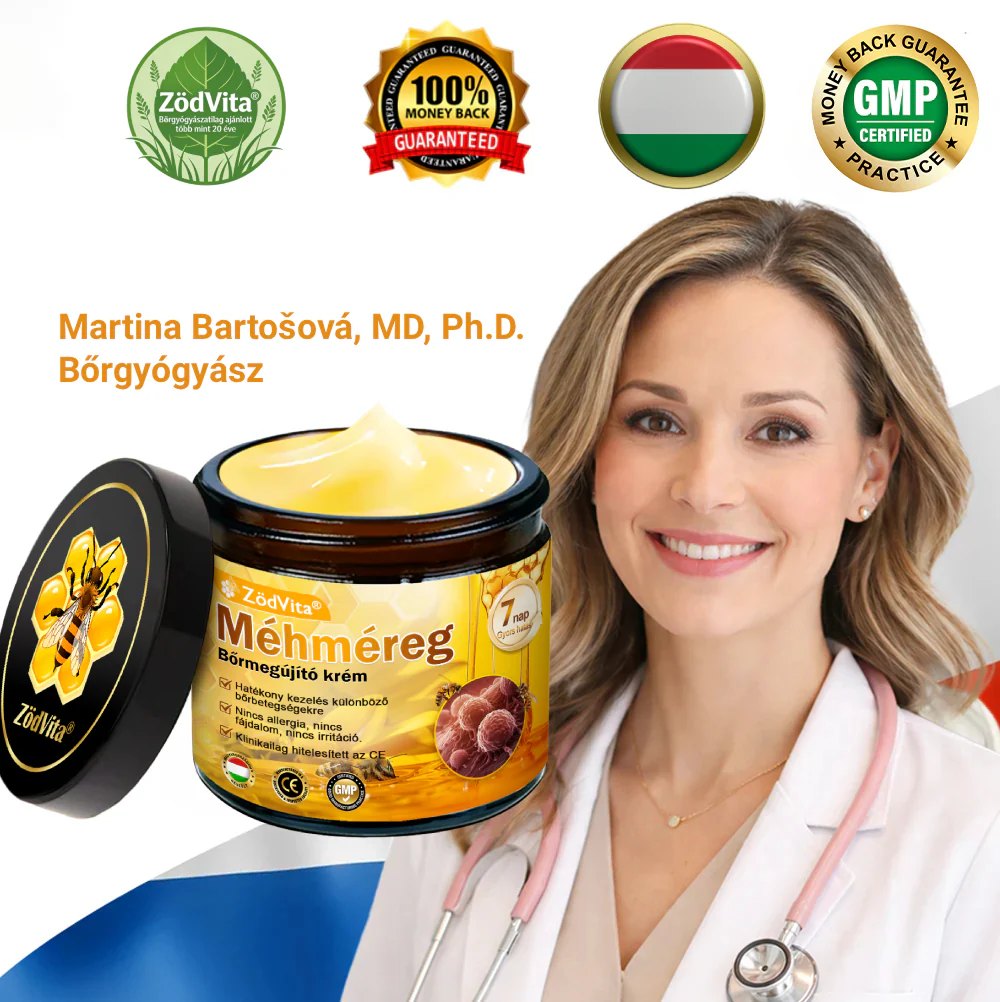 🔥 ZödVita® Méhméreg Bőr Helyreállító Krém 🔥 Magyar fejlesztés, magyarországi gyártás és szállítás